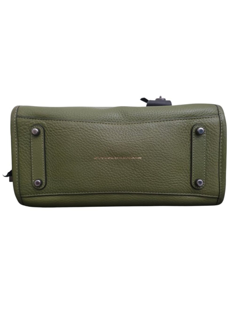 Coach Rogue 25 Bag 1941 Olive Green Pebbled Leather Satchel 54536 - Picture 5 of 11